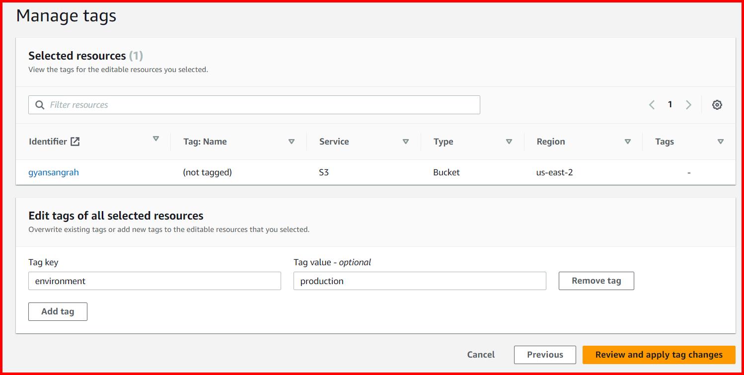 Picture showing the screen in the tag editor to add a tag